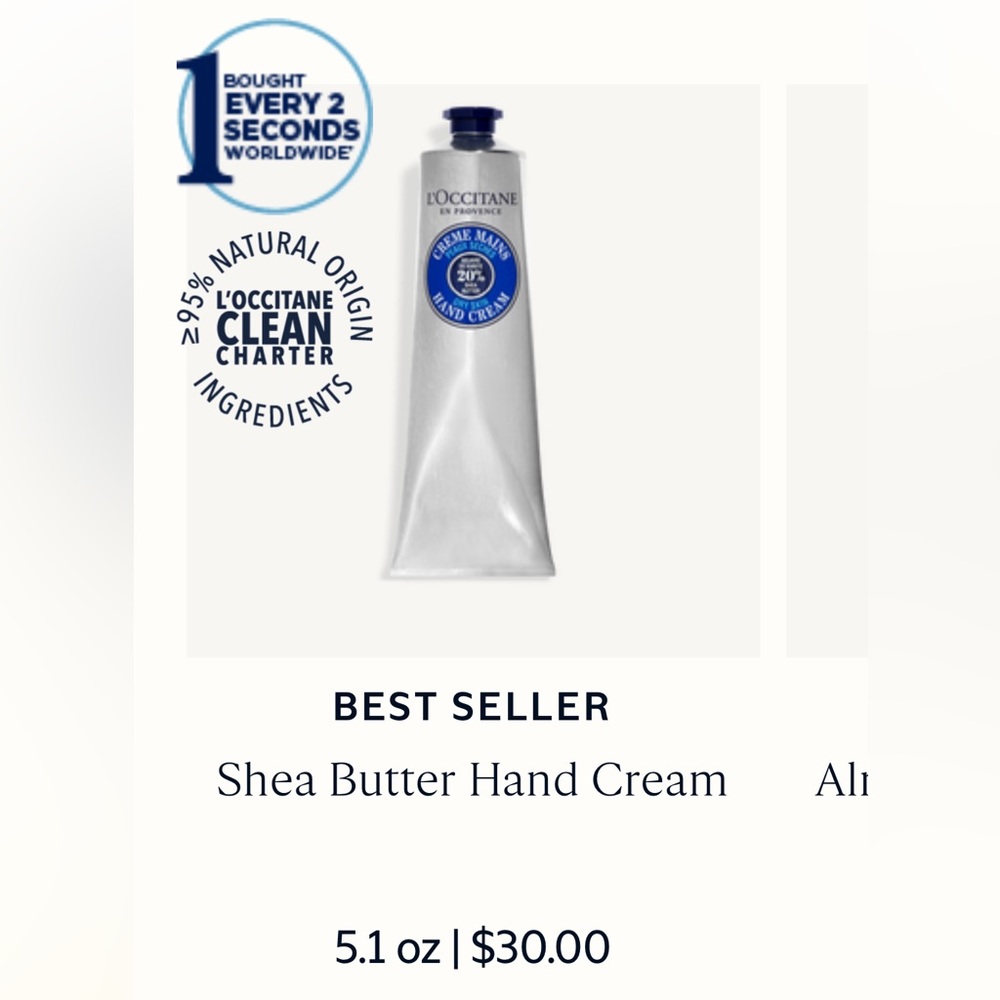 L’occitane Shea Butter Hand Cream